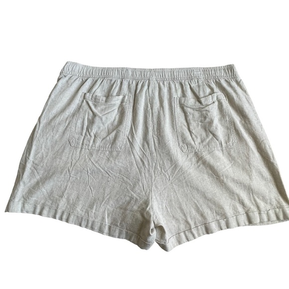 Old Navy Women’s High Waisted Linen Blend Utility Shorts Plus Size 4X Pull On - Picture 6 of 10